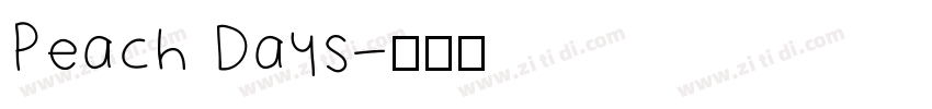 Peach Days字体转换